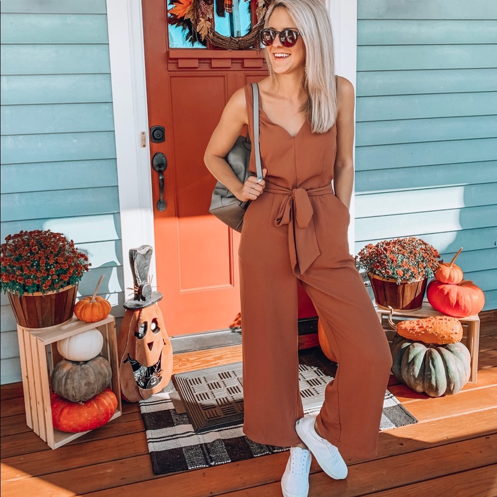 Rust colored jumpsuit